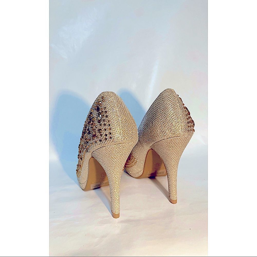 💥 Heels Golden / Rhinestone Pumps - Picture 4 of 4